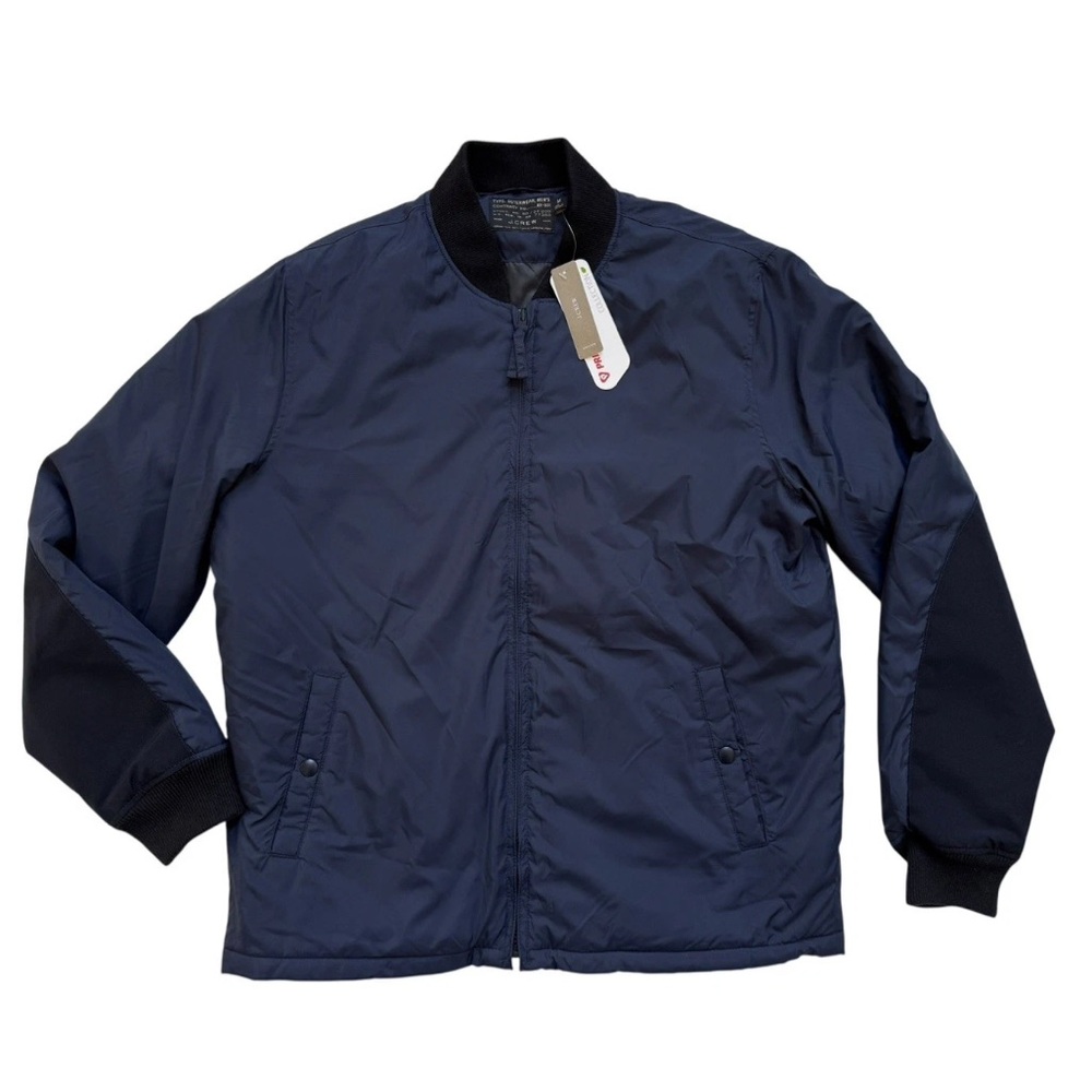 J. Crew Insulated Everyday Bomber Mens Jacket Sz Medium Navy